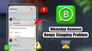Как исправить проблему с постоянными остановками WhatsApp Business