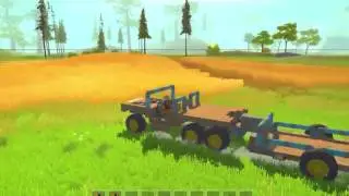 Scrap Mechanic Truck and Detachable Trailer