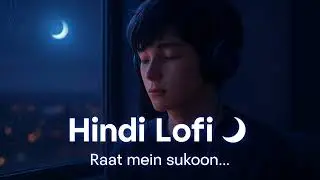 Raat Mein Sukoon 🌙 | Hindi Lofi Song for Sleep, Relax & Stress Relief