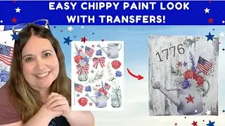 Chippy Paint Crackle DIY | Easy Rustic Decor using Milk Paint, Stencils & Transfers!