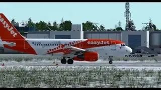 FSX 2016│Aerosoft easyJet Airbus A319 Landing at Geneva Airport