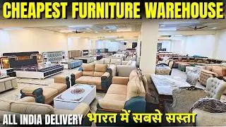 Budget Furniture Designs in Kirti Nagar Furniture Market Sofa set Bed Dining Table Chairs #sofa 