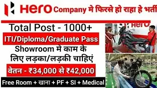 Private Company job | Hero company jobs 2020 | private job vacancy 2020 | Salary - ₹56,000/month