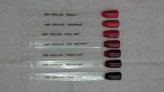 CND SHELLAC - MY FAVORITE REDS-swatches and review