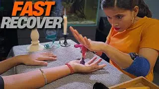 Fast Recovery Pain Killers Hand Massage | Fix Hand Tissue Pain | Cosmic Lady ASMR