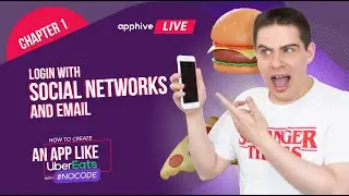 Live: Login with social networks and email - How to create an App Like Uber Eats - #1
