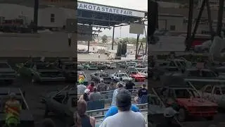 2025 North Dakota state fair Demo derby #demoderby #automobile #car #racing #demolition