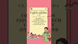 English Syllabus for clat/cuet/nda aspirants #ndaexam #clat #cuet #clat2025 #nda #cuet2024 #english