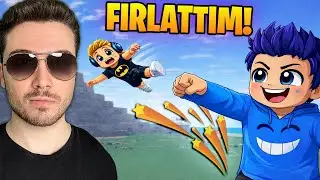 KARDEŞİMİ YAKASINDAN TUTUP FIRLATTIM! 💨| Roblox
