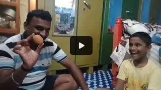paani buri eating challenge daddy vs son andaman steet foot /vns Vilas @ElaGayu