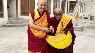 Valley of Zanskar were given blessing  to kudung (mummy) of Geshe Lharampa Lobsang Tsultrim