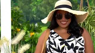 Denim & Co. Beach V-Neck Printed Tankini with Shorts on QVC