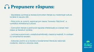 Junimea și Convorbiri literare: Rol critic și direcție culturală &icirc;n sec. XIX (Bac la Rom&acirc;nă)