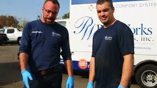 Descaling a Broken Sewer Pipe