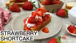 STRAWBERRY SHORTCAKE WITH ANGEL FOOD CAKE