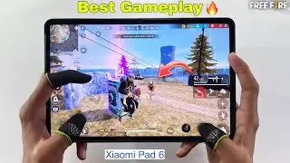 Xiaomi pad 6 gaming 1 vs 4 free fire gameplay with 3 finger handcam