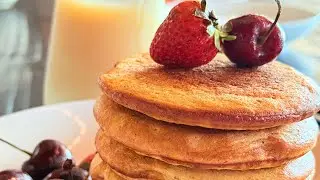 PANCAKES SIN HARINAS NI AZÚCAR! Mega fáciles 🤍