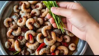ЛУЧШИЙ способ приготовить хрустящих кокосовых червей и саговых червей