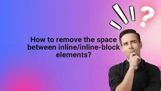 How to remove the space between inline/inline-block elements?