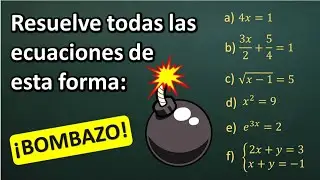 CÓMO RESOLVER LAS ECUACIONES USANDO UNA FÁCIL REGLA