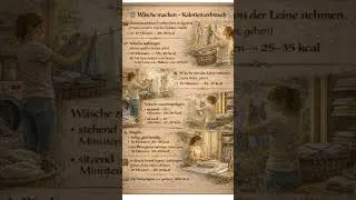 W&Auml;SCHE waschen & B&Uuml;GELN - WASCHTAG als KALORIENKILLER Kalorienverbrauch im Haushalt