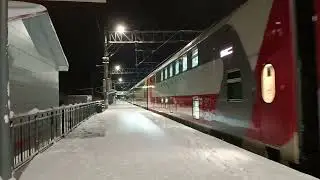 ЭП20 с поездом из Москвы в Петрозаводск 11.01.2026г. 
