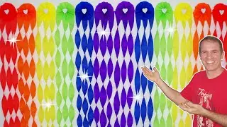 CORTINAS DE PAPEL CREPE 🌈 ( Decoraciones para cumpleaños ) tiras de papel crepe - gustavo gg