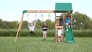 Buckley Hill Wooden Swing Set - Backyard Discovery
