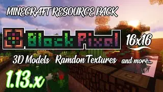 Minecraft Resource Pack Review - BlockPixel 16x16 3D Models - Minecraft Java Edition 1.13.X