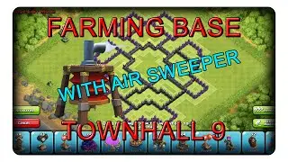 AIR SWEEPER FARMING BASE TH9 || CLASH OF CLANS | CoC | Speedbuild