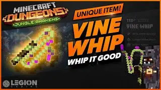 Minecraft Dungeons - VINE WHIP | Unique Item Guide | Jungle Awakens DLC