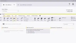 Tekla CIP - Thêm nút lệnh cho Ribbon