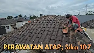 Perawatan Atap Genteng Supaya Tidak Bocor! Waterproofing Atap SIKA 107 Untuk Dak Talang dan Kerpus!