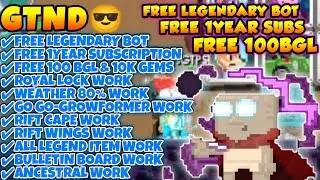 FREE LEGENDARY BOT🤭| NEW GROWTOPIA PRIVATE SERVER TERBARU | BEST GTPS 2022 | GTND