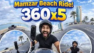 Mamzar Beach Bike Ride | Shot on Insta360 X5 #dubaivlog #allaboutdubai 