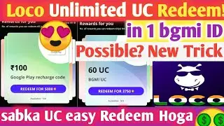 how to Redeem free uc using Loco app | Aasif Sheikh28