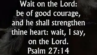 Psalm 27- A Psalm of fearless trust in God. Read along or just listen and be encouraged. 