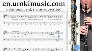 Clarinet lessons Carly Rae Jepsen - Call Me Maybe Sheet Music Tutorial Part#2 um-352