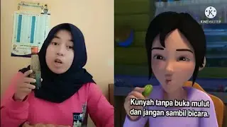 TIRU AKSI KAK ROS MAKAN KUE CARA UPIN IPIN