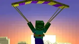 Monster School Parachute Minecraft Animation 2016
