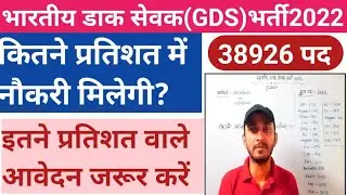 GDS RECRUITMENT 2022 | INDIA POST GDS VACANCY 2022 | GRAMIN DAK SEVAK VACANCY 2022