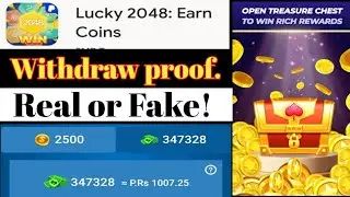 Lucky 2048 app withdraw proof || Lucky 2048 app real or fake // easypaisa jazz cash earning app