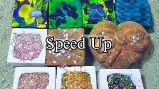Speed Up Dyed Blocks Glitter Bombs Soft Reforms ✨️ Gymchalk Crushes ASMR Relaxing Sleepaid 😌☺️💕 