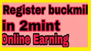 How to create buksmil account just in 2 mint