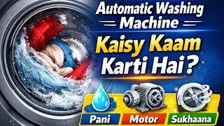 Sirf Button Dabao Aur Kapray Saaf 😲 | Automatic Washing Machine Kaise Kaam Karti Hai? | Urdu/Hindi