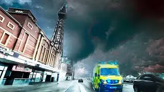 Storm Debi At Blackpool & Monster Waves With 80mph Gales