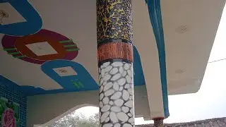 texture design 2023 | Round pillar new pattern