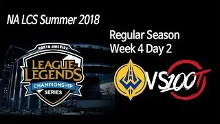 [ Golden Guardians vs 100 Thieves ] - 2018 NA LCS Summer Week 4 Day 2 180716