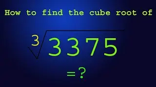 How to Calculate a Cube Root Using the Division Method [English]