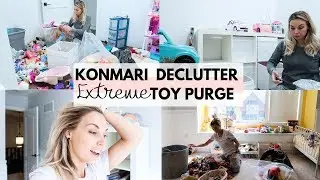KONMARI Extreme Toy Declutter | Before & After Organization Motivation